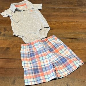 EUC Carter’s Spring Shorts Set